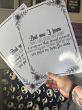 Afraid of the dark Art Print
