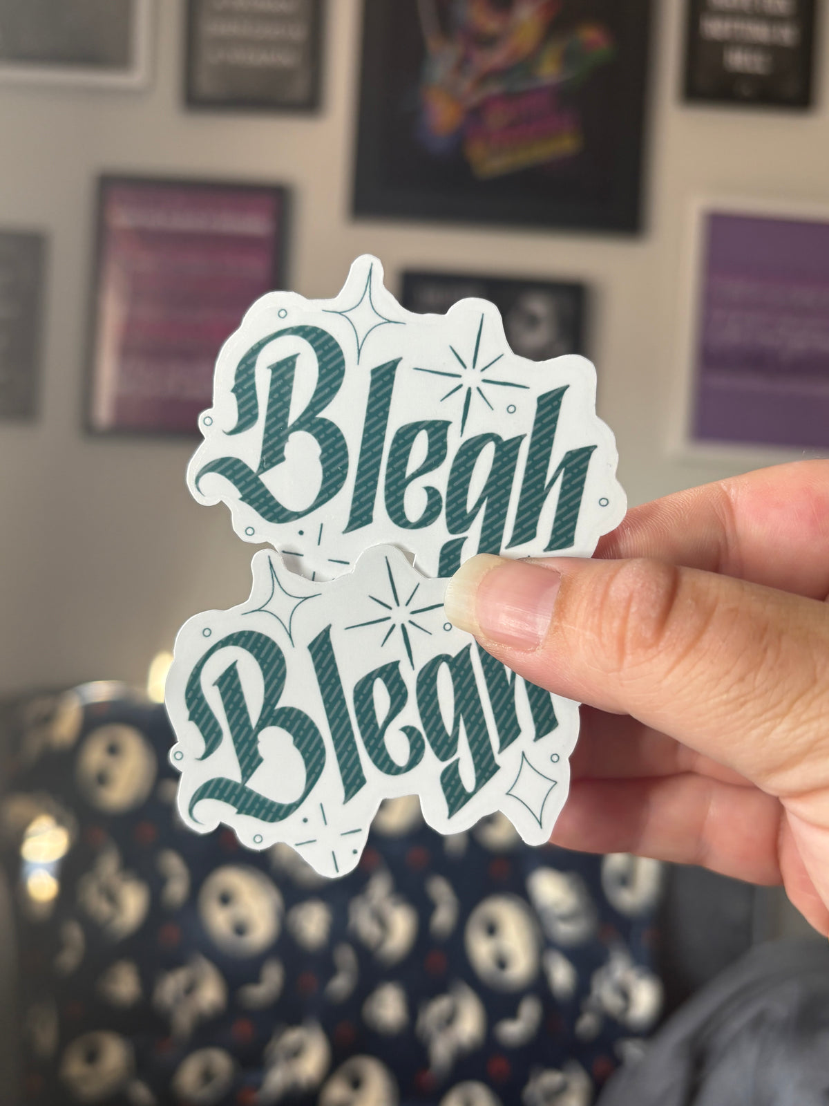 Blegh! Transparent Vinyl Sticker