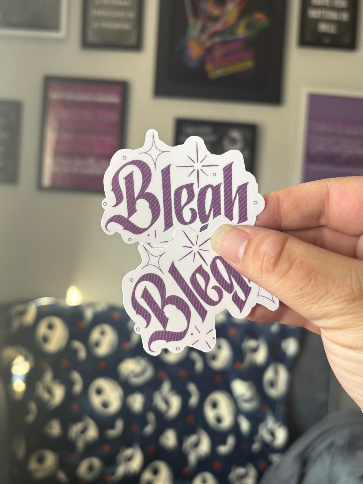 Blegh! Transparent Vinyl Sticker