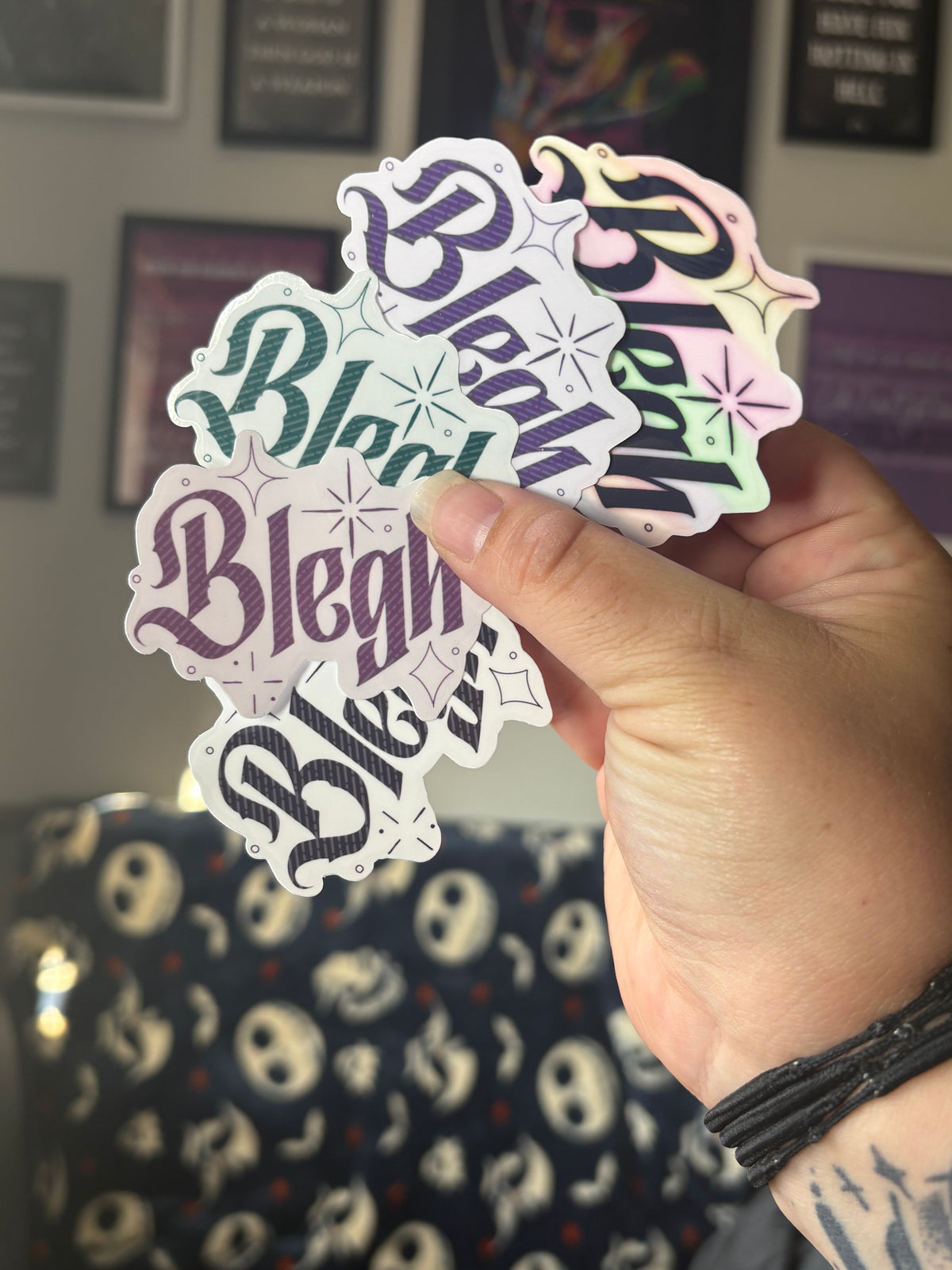 Blegh! Transparent Vinyl Sticker