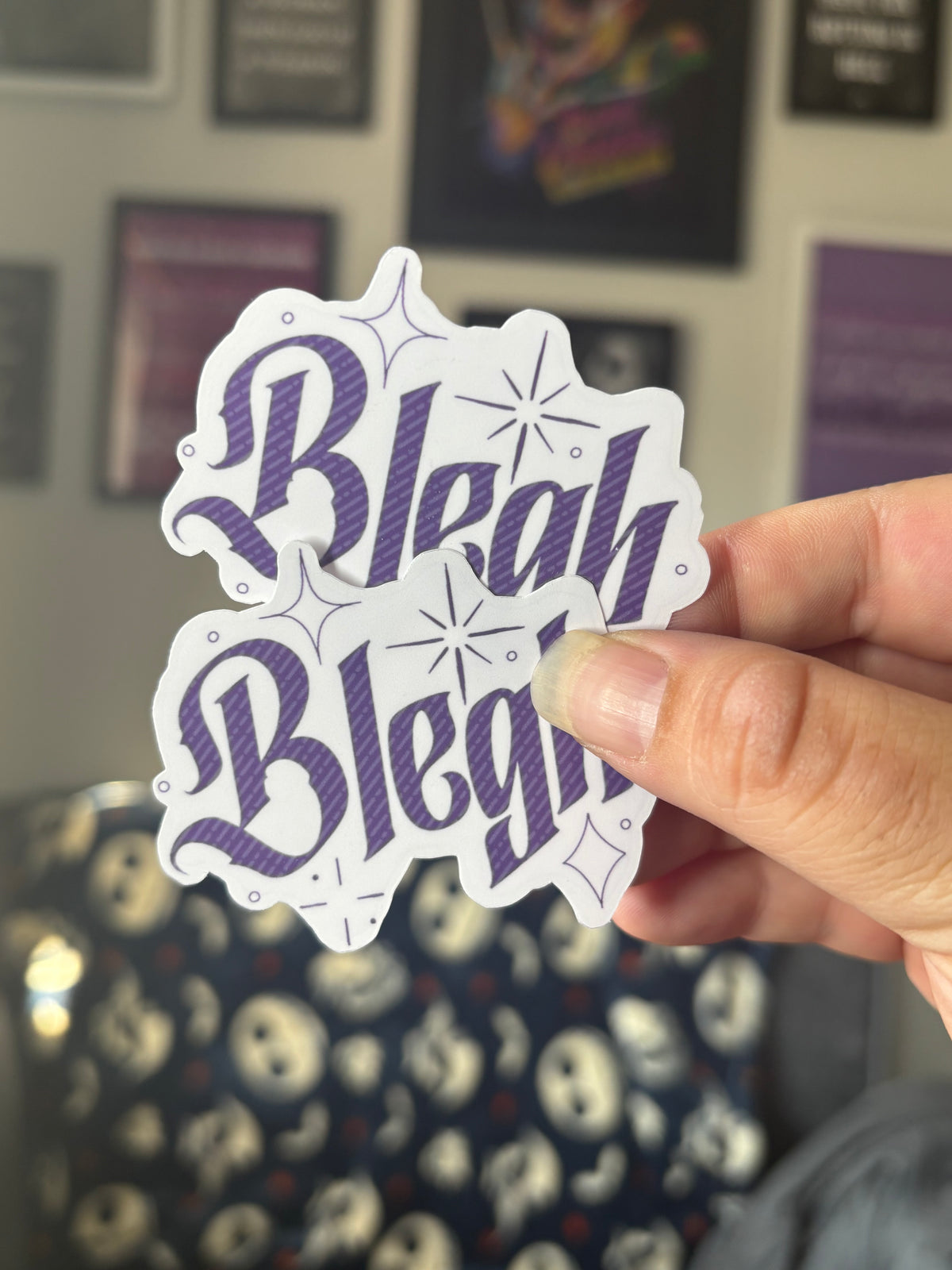 Blegh! Transparent Vinyl Sticker