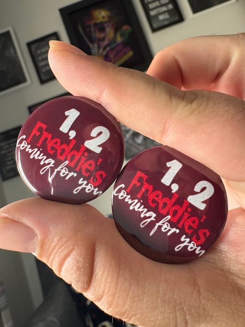 1, 2 Freddie's coming for you Pin Badge