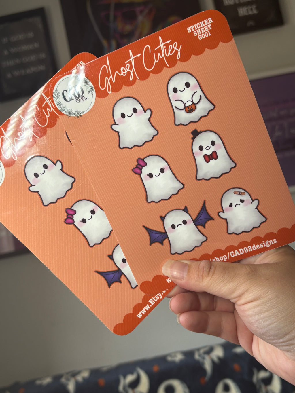 Ghost Cuties Sticker Sheet