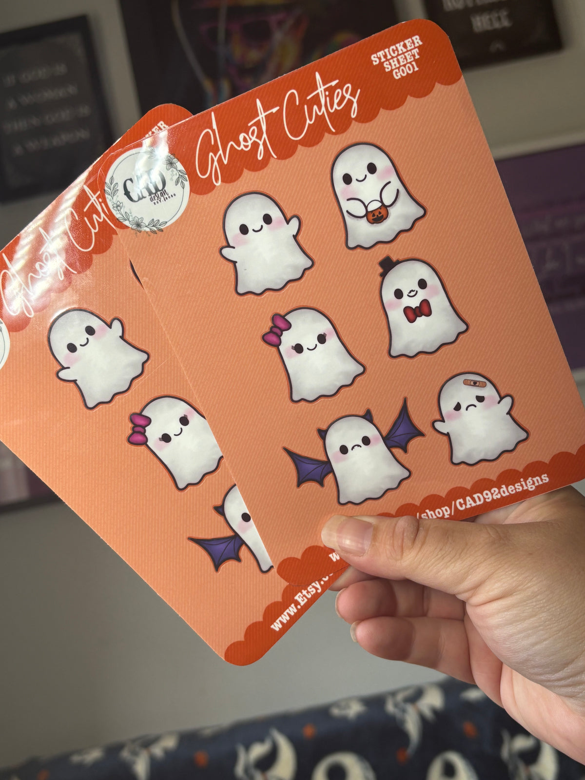 Ghost Cuties Sticker Sheet
