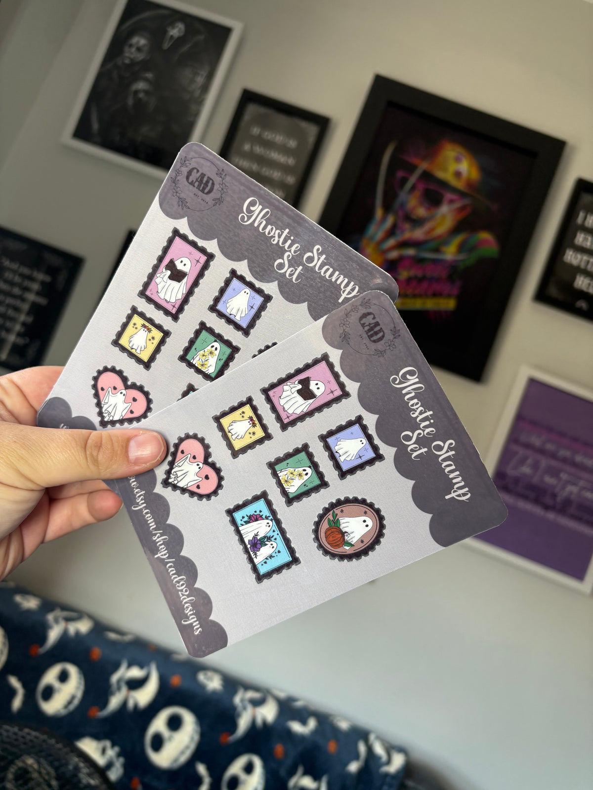 Ghost Stamps Sticker Sheet
