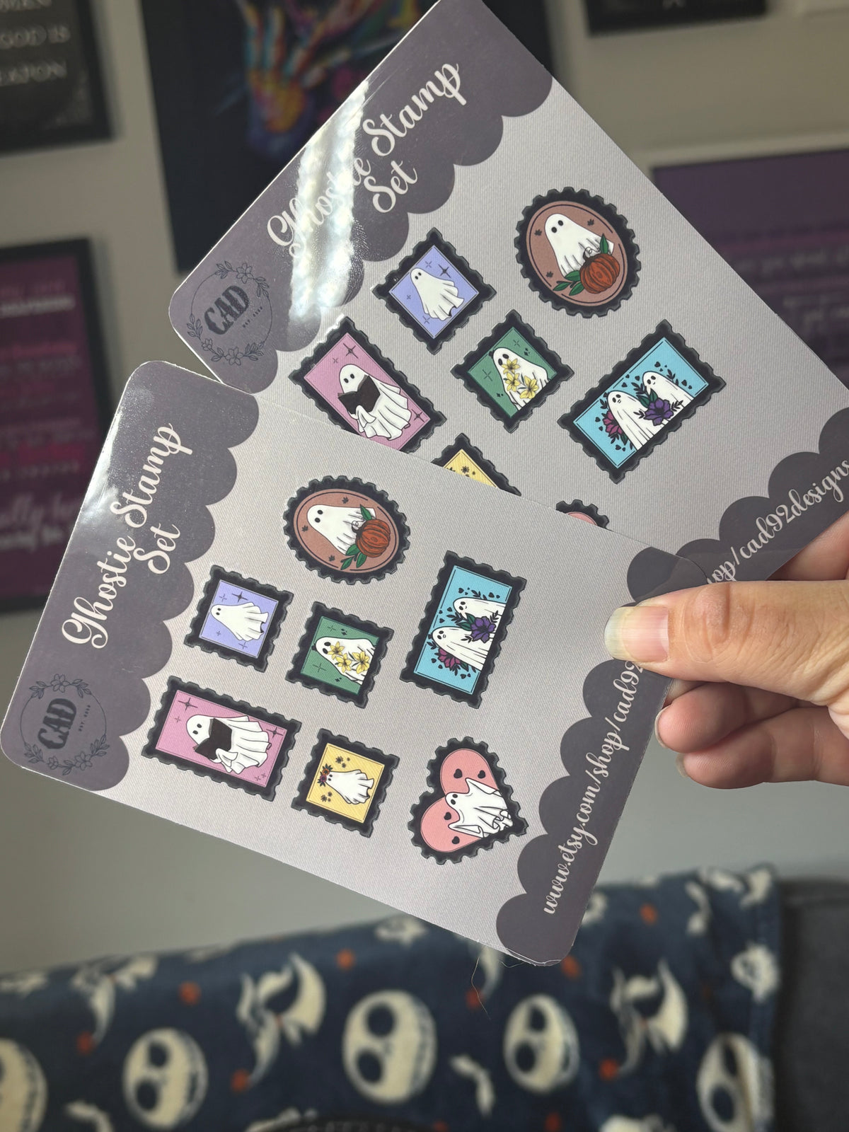 Ghost Stamps Sticker Sheet