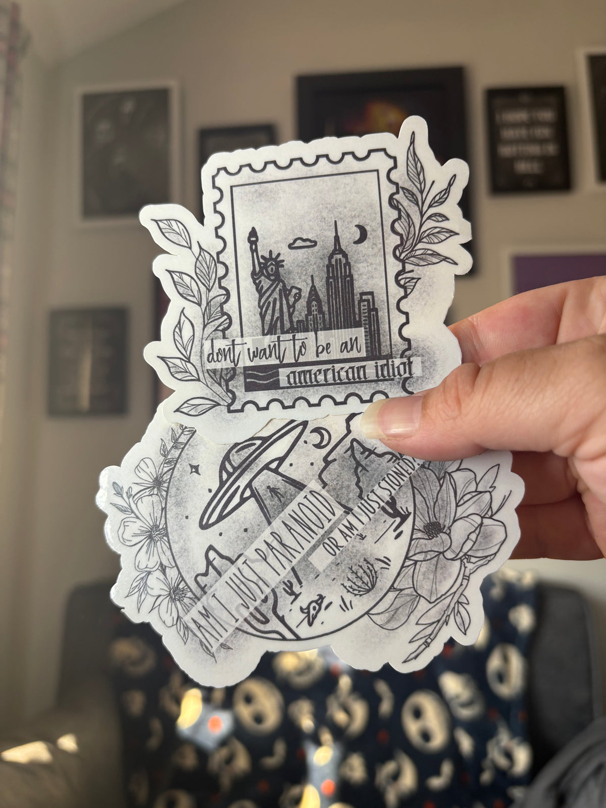 Greenday Inspired Sticker Set