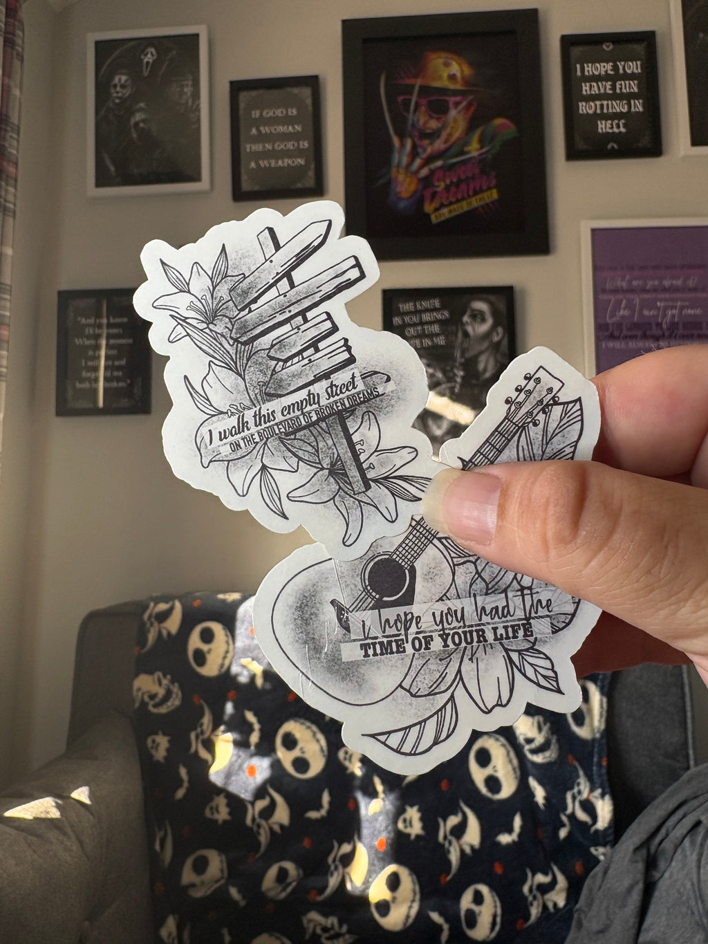Greenday Inspired Sticker Set