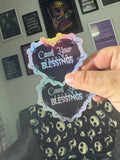 Count Your F***ing Blessings Holographic Vinyl Sticker