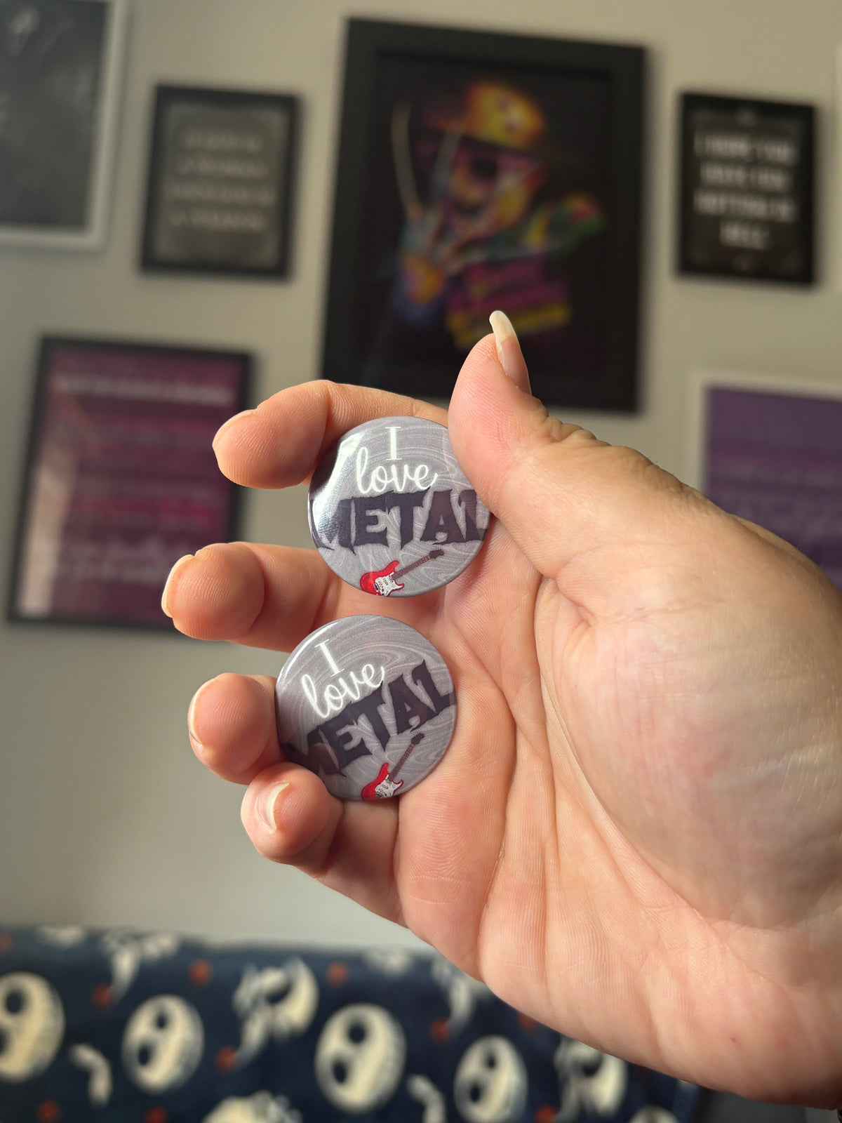 I Love Metal Pin Badge