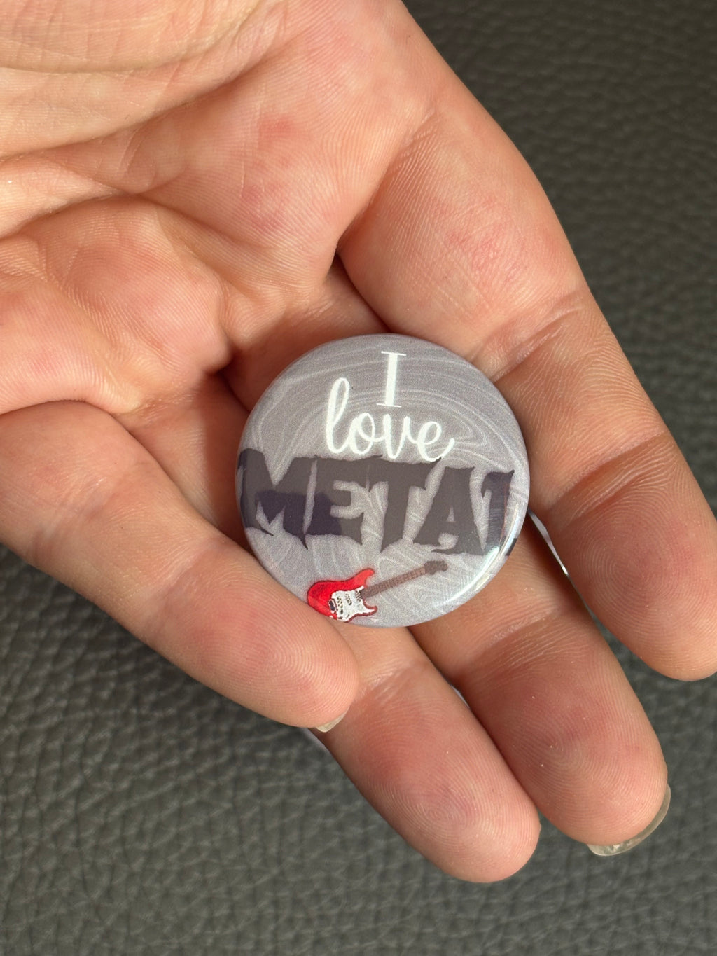 I Love Metal Pin Badge