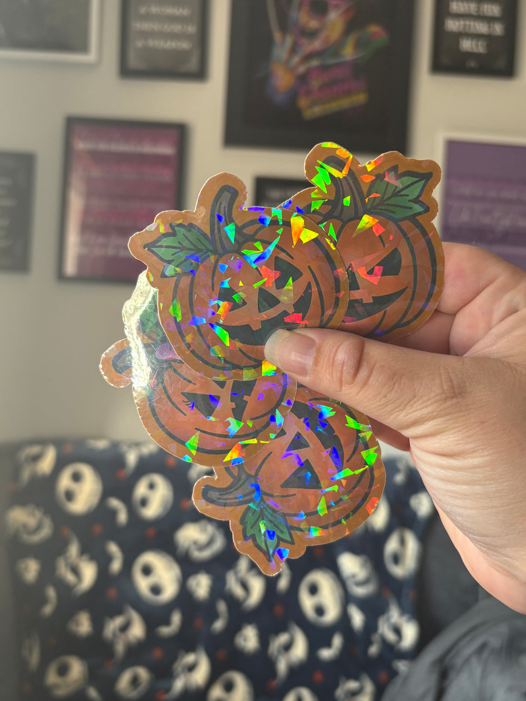 Holographic Pumpkins Sticker Pack