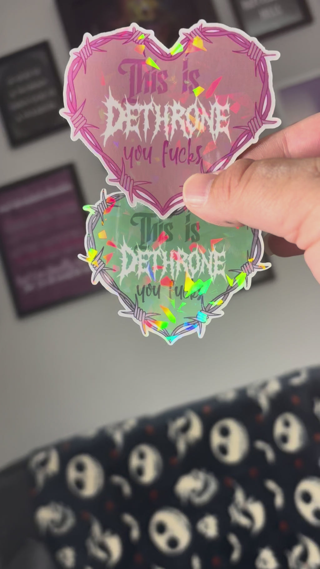 This is Dethrone you F***s Vinyl Sticker
