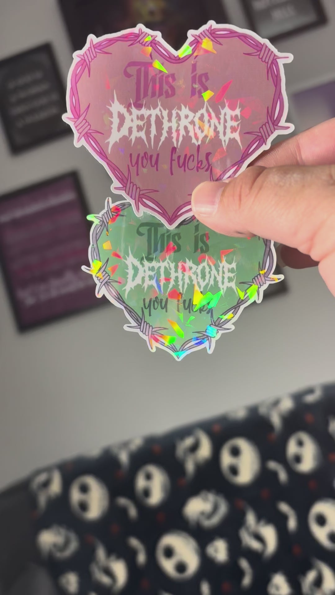 This is Dethrone you F***s Vinyl Sticker